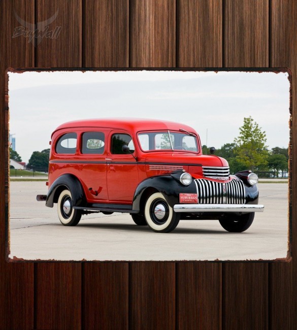 Металлическая табличка Chevrolet Carryall Suburban 123 Металлическая табличка Chevrolet Carryall Suburban 123